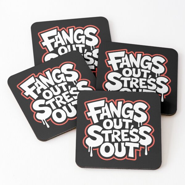 Item preview, Fangs Out Stress Out | Funny Vampire Halloween designed and sold by Haji  Kamora.