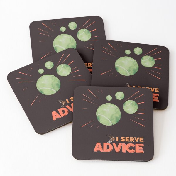 Item preview, I serve advice funny gifts for tennis coach designed and sold by Missynoofnoof.