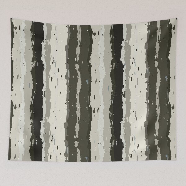 Item preview, Monochrome Painterly Stripes in Black, Grey, and Off-White designed and sold by Fezzyboo.