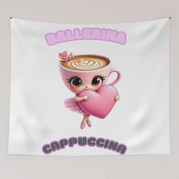 Artikelvorschau, Cappuccino Ballerina – Anmutige Tanzillustration entworfen und verkauft von DriftDistrict.