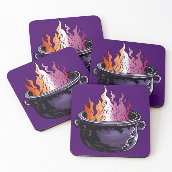 Item preview, Lesbian Pride Flag Witches Cauldron , Subtle Lesbian Witchy Design designed and sold by Travelslightly.