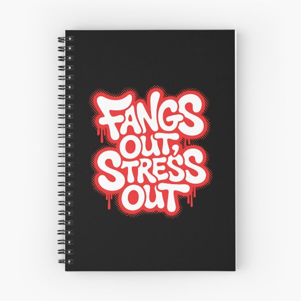 Item preview, Fangs Out Stress Out | Funny Vampire Halloween designed and sold by Haji  Kamora.
