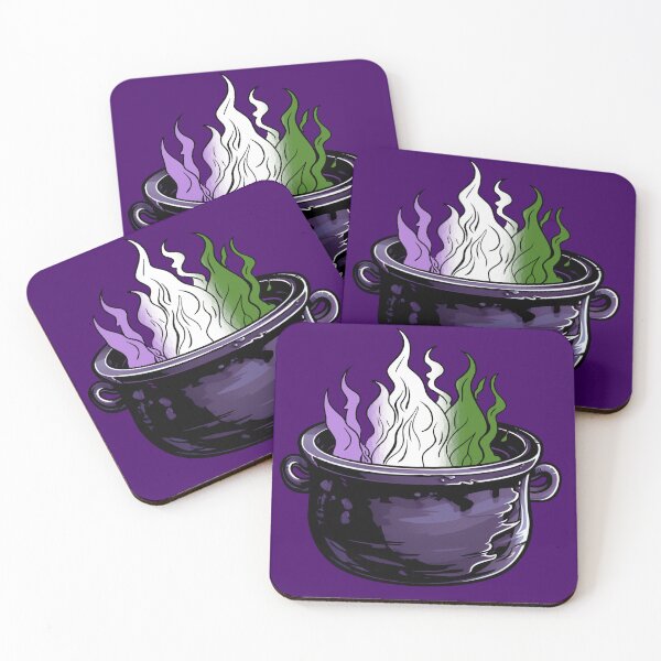 Item preview, Genderqueer Pride Flag Witches Cauldron , Subtle Genderqueer Witchy Design designed and sold by Travelslightly.