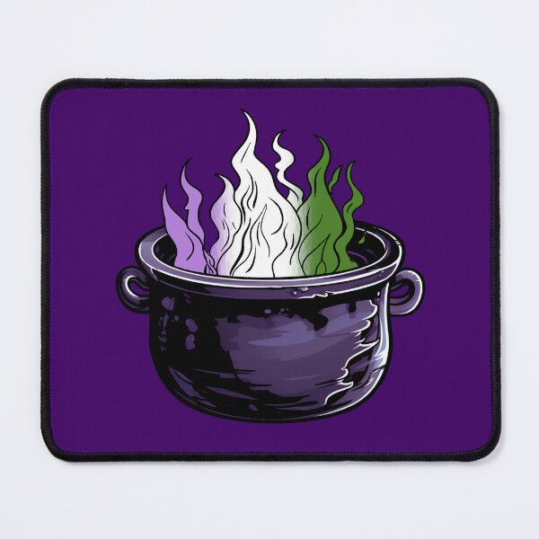 Item preview, Genderqueer Pride Flag Witches Cauldron , Subtle Genderqueer Witchy Design designed and sold by Travelslightly.