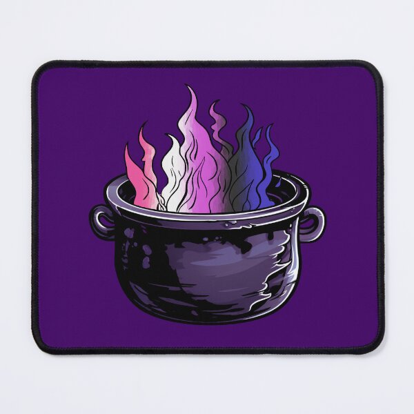 Item preview, Genderfluid Pride Flag Witches Cauldron , Subtle Genderfluid Witchy Design designed and sold by Travelslightly.