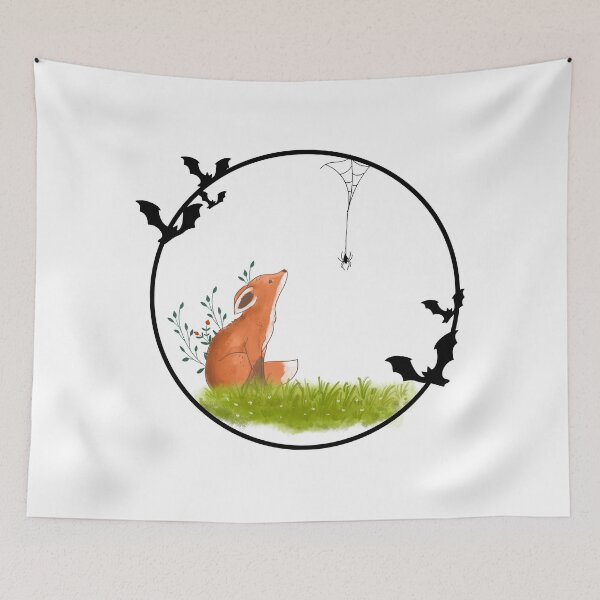 Item preview, Fox and Spider designed and sold by CuteBeastArt.