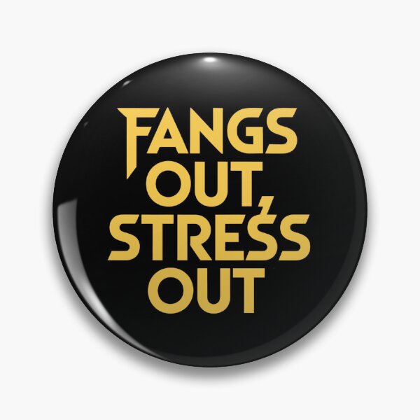 Item preview, Fangs Out Stress Out | Funny Vampire Halloween designed and sold by Haji  Kamora.