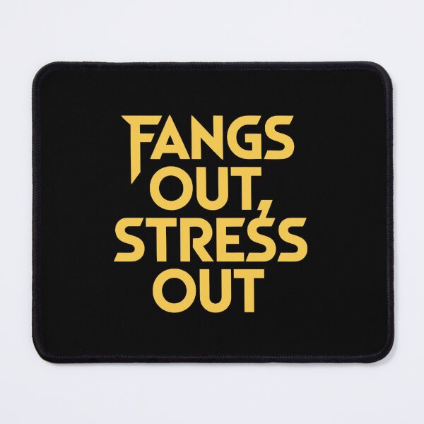 Item preview, Fangs Out Stress Out | Funny Vampire Halloween designed and sold by Haji Kamora.