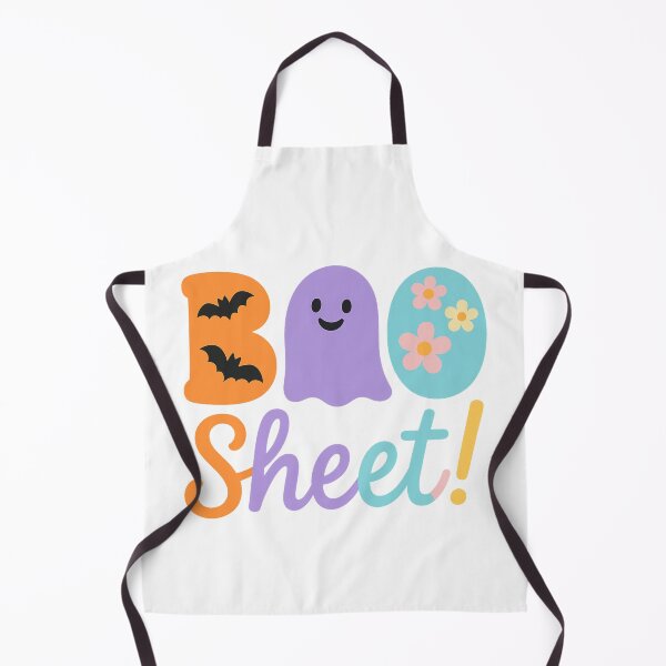 Item preview, BOO Sheet Cute Floral Ghost Funny Halloween designed and sold by Ruby River.