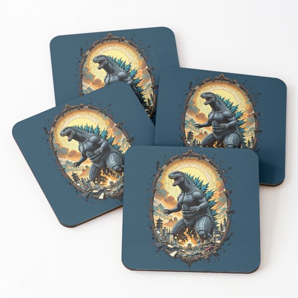 Item preview, Ancient Kaiju Beast Destroys Through Urban Tokyo Japan designed and sold by BorgSpareParts.