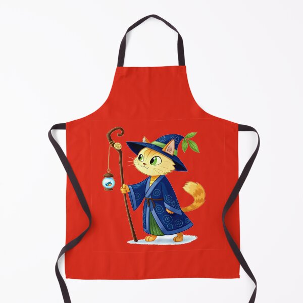 Item preview, cat with fishbowl lantern containing a tiny fish. designed and sold by geetha7.