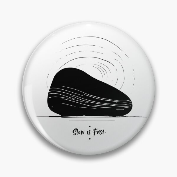 Artikelvorschau, Langsam ist schnell – Zen Stone Minimalist Brush Art entworfen und verkauft von RiendeersDEAR.