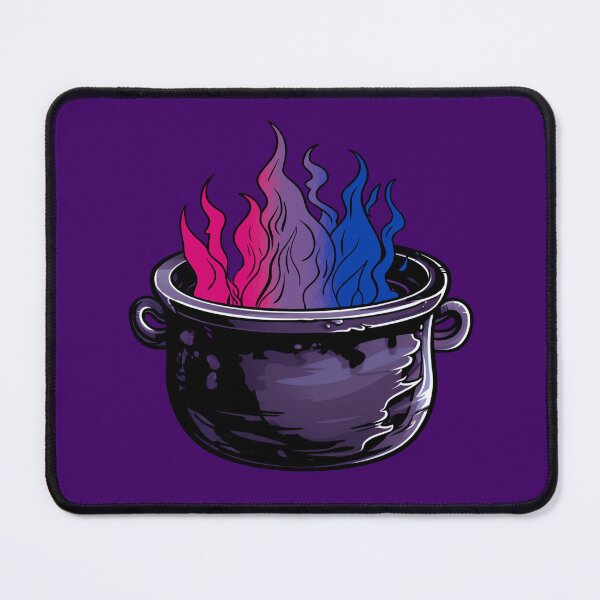 Item preview, Bisexual Pride Flag Witches Cauldron , Subtle Bisexual Witchy Design designed and sold by Travelslightly.