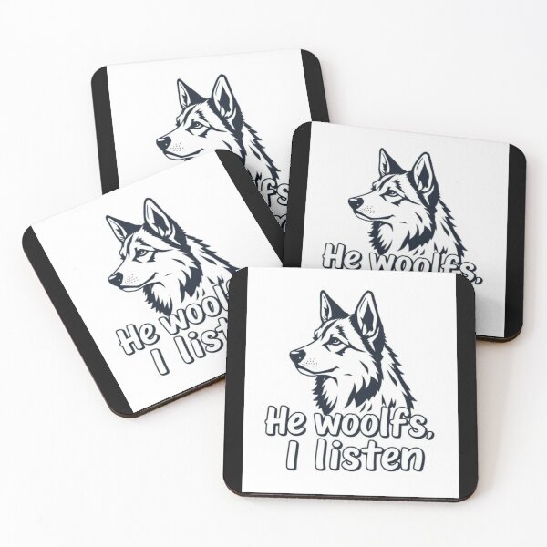 Item preview, He woofs, I listen designed and sold by SSMC DREAM DESIGN.