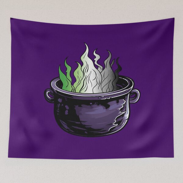 Item preview, Aromantic Pride Flag Witches Cauldron , Subtle Aromantiic Witchy Design designed and sold by Travelslightly.