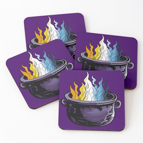 Item preview, AroAce Pride Flag Witches Cauldron , Subtle AroAce Witchy Design designed and sold by Travelslightly.