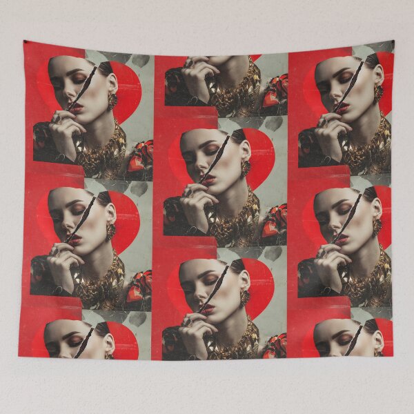 Item preview, ELEGANT WOMAN IN AN OLD VINTAGE POSTER 2 designed and sold by infinitearte.