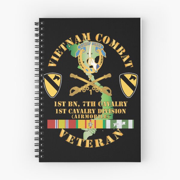 Item preview, Army - Vietnam Combat Cavalry Veteran w 1st Bn 7th Cav DUI - 1st Cav Div designed and sold by Military Insignia Products.