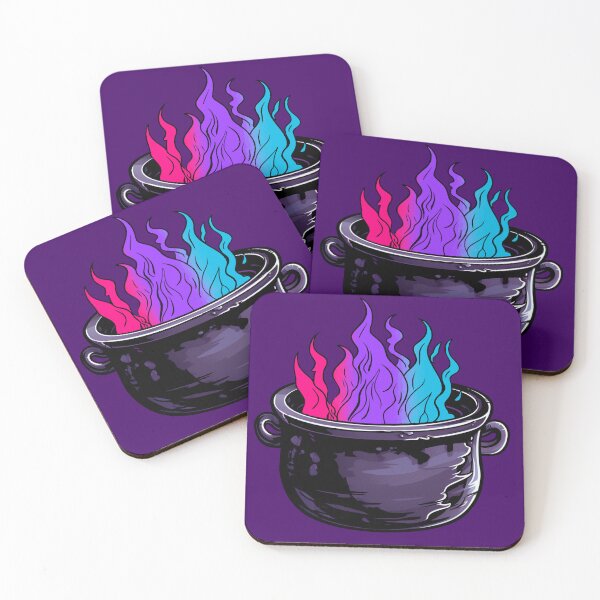 Item preview, Androgynous Pride Flag Witches Cauldron , Subtle Androgynous Witchy Design designed and sold by Travelslightly.
