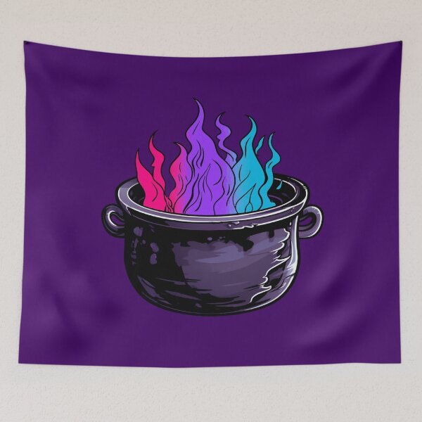 Item preview, Androgynous Pride Flag Witches Cauldron , Subtle Androgynous Witchy Design designed and sold by Travelslightly.