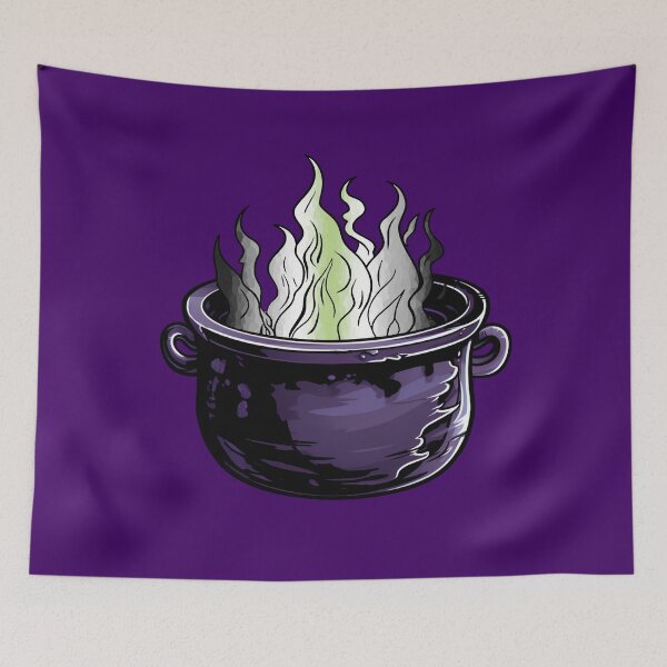 Item preview, Agender Pride Flag Witches Cauldron , Subtle Agender Witchy Design designed and sold by Travelslightly.