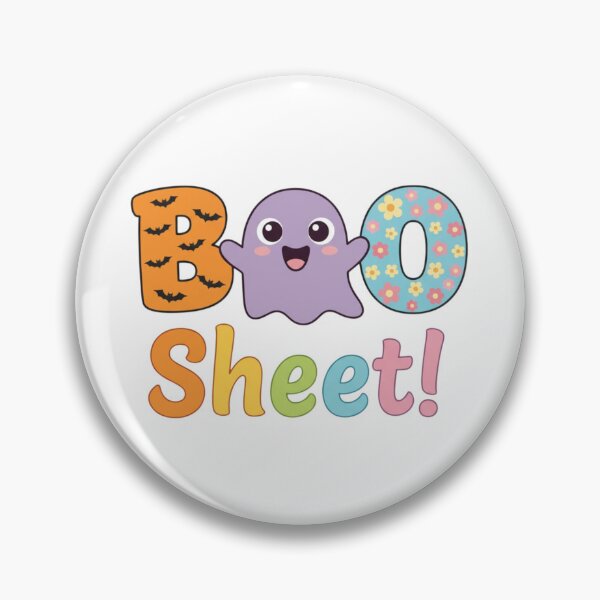 Item preview, BOO Sheet Cute Ghost Donut Funny Halloween Pun designed and sold by Ruby River.
