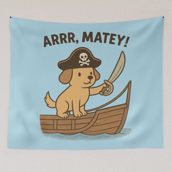 Item preview, Pirate Pup Ahoy! | Silly Paws Studio designed and sold by SillyPawsStudio.