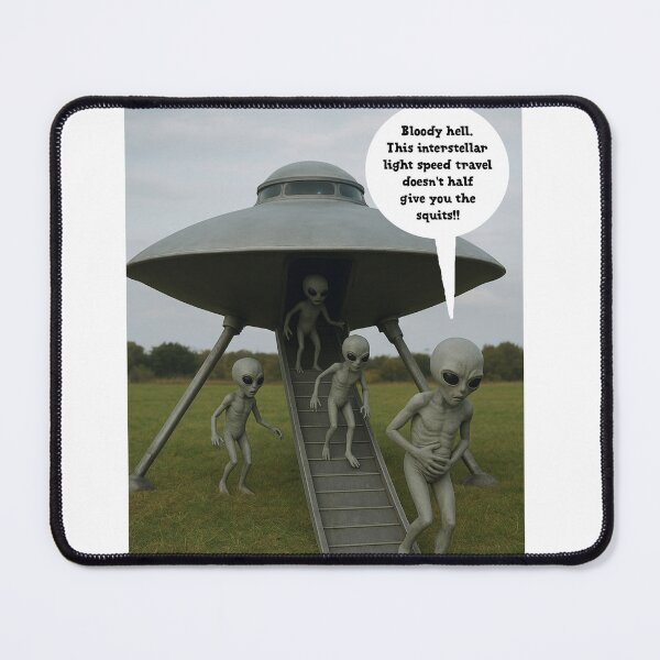 Item preview, Alien with travel sickness parody designed and sold by IanBakerToons.
