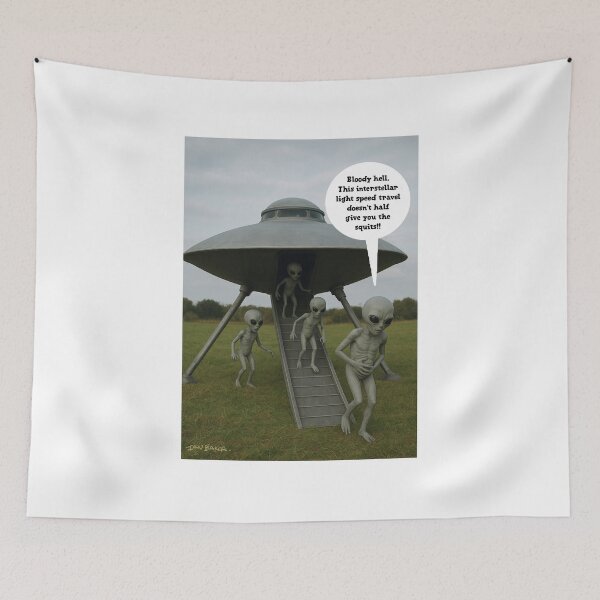 Item preview, Alien with travel sickness parody designed and sold by IanBakerToons.