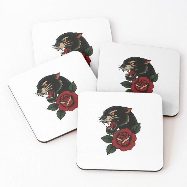 Item preview, Panther and rose designed and sold by Blood Rose Collection .
