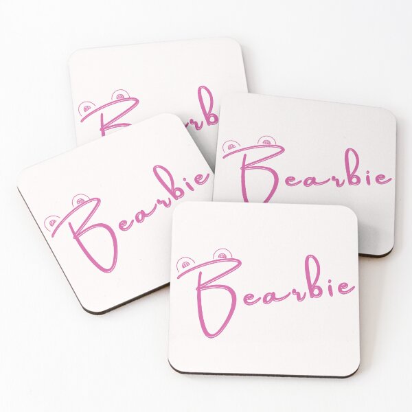 Item preview, Bearbie – Cute Pink Typography with Bear Ears Design designed and sold by RiendeersDEAR.