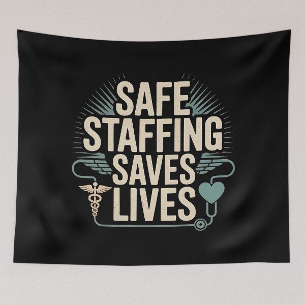Item preview, Safe Staffing Saves Lives designed and sold by Redgiant87x.