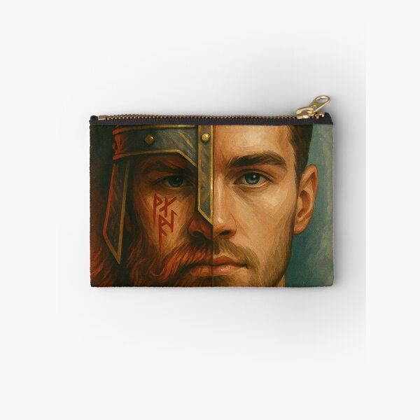 Item preview, Modern Viking Duality – Half Warrior Half Man designed and sold by jolille.