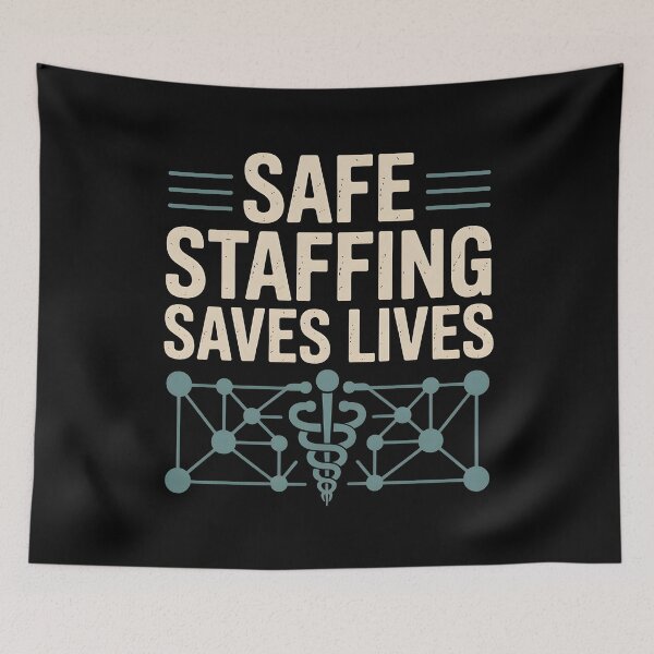 Item preview, Safe Staffing Saves Lives designed and sold by Redgiant87x.