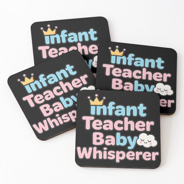 Item preview, Infant Teacher Baby Whisperer Cute Pastel Design – Crown & Cloud Cartoon Style designed and sold by 9morethan9®.