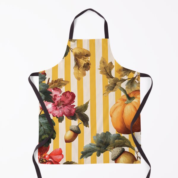 Item preview, AN ELEGANT AUTUMN PATTERN WITH PUMPKINS AND FLOWERS designed and sold by infinitearte.