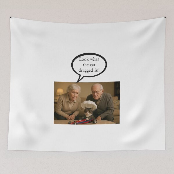 Item preview, Look What The Cat Dragged In! designed and sold by IanBakerToons.