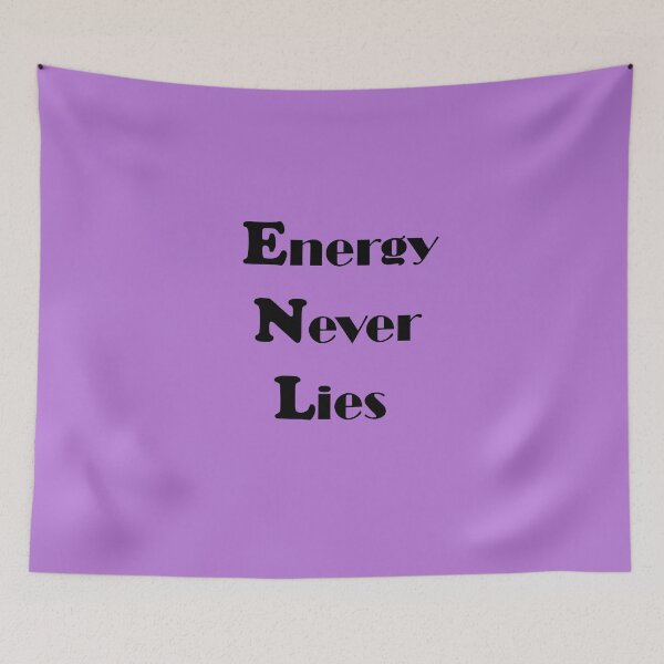 Item preview, Energy Never Lies – High Vibration Quote designed and sold by ArtNestVerse.
