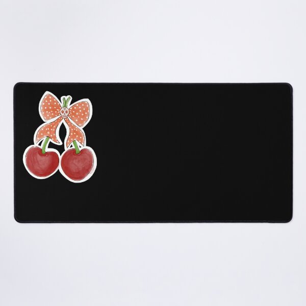 Item preview, Retro Cherries with a polka dot skull ribbon designed and sold by MetalTea.