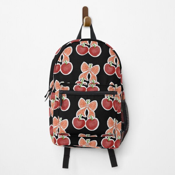 Item preview, Retro Cherries with a polka dot skull ribbon designed and sold by MetalTea.