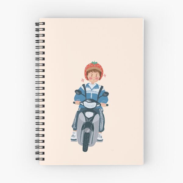 Item preview, Vietnamese Schoolboy with Helmet on Scooter designed and sold by RosalinesEyes.