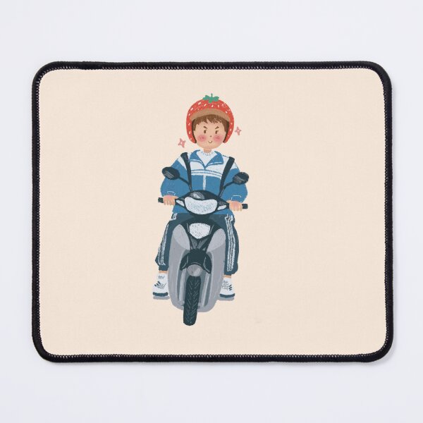 Item preview, Vietnamese Schoolboy with Helmet on Scooter designed and sold by RosalinesEyes.