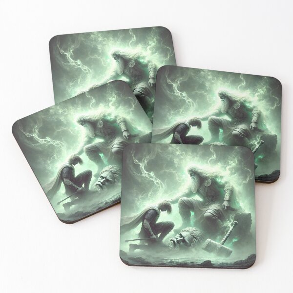 Item preview, "Magni and Thor – Norse Mythology | Viking Legend Art" designed and sold by Umbra666.