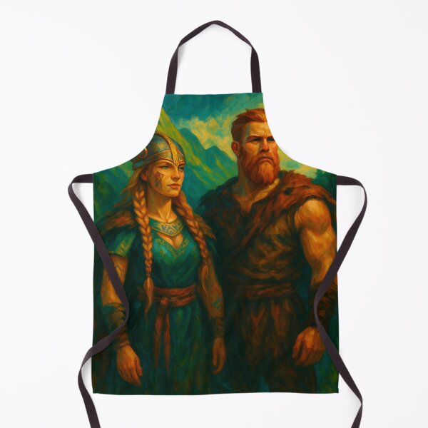 Item preview, Viking Man and Woman – Warrior Spirit in Nature designed and sold by jolille.