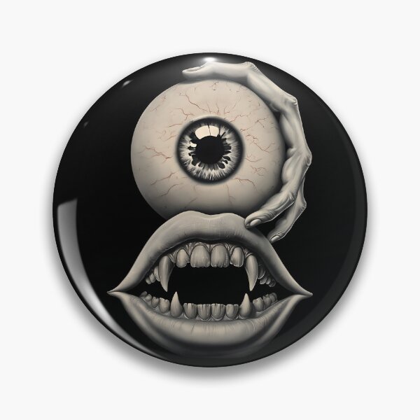 Item preview,  Zombie Hand Holding Eyeball - Vampire Teeth designed and sold by NightTimeJ.