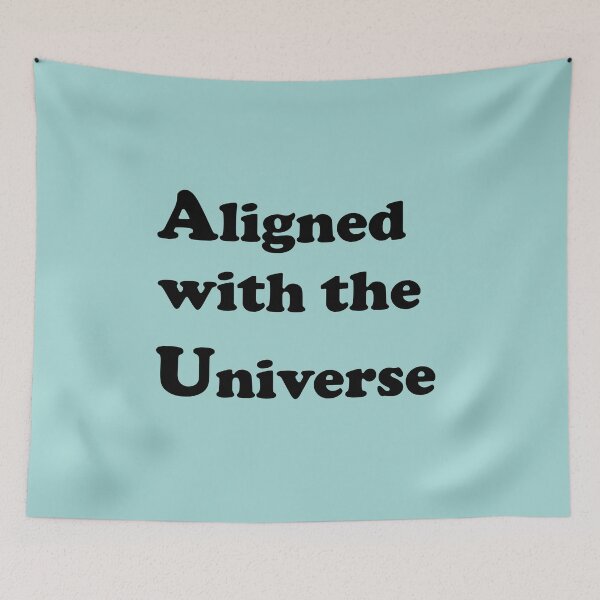 Item preview, Aligned With The Universe – Cosmic Energy Quote designed and sold by ArtNestVerse.