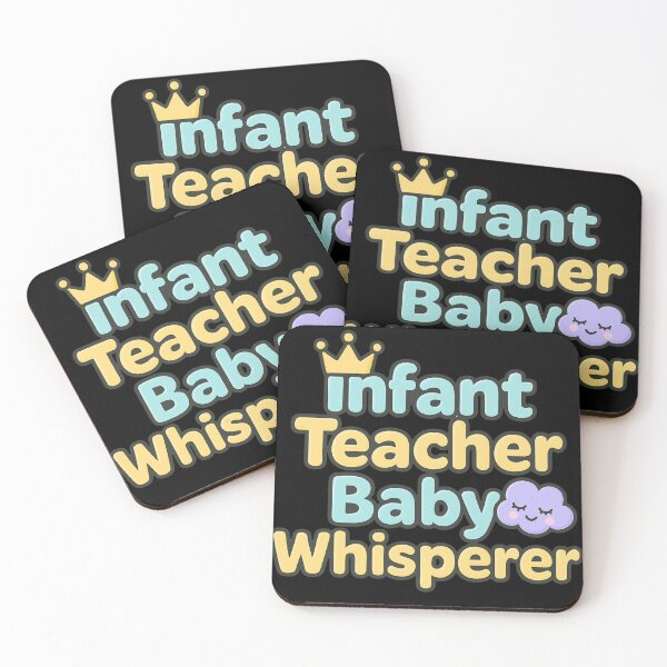 Item preview, Infant Teacher Baby Whisperer Cute Pastel Design – Crown & Cloud Cartoon Style designed and sold by 9morethan9®.