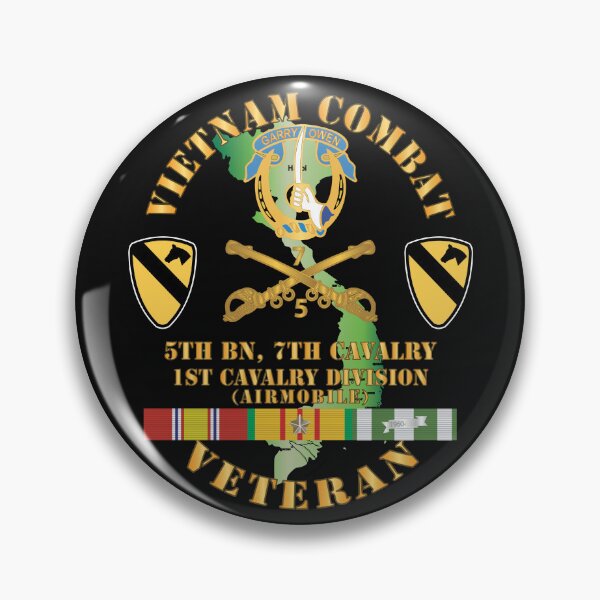 Item preview, Army - Vietnam Combat Cavalry Veteran w 5th Bn 7th Cav DUI - 1st Cav Div X 300 designed and sold by Military Insignia Products.
