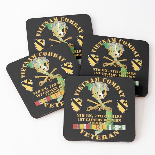 Item preview, Army - Vietnam Combat Cavalry Veteran w 5th Bn 7th Cav DUI - 1st Cav Div X 300 designed and sold by Military Insignia Products.
