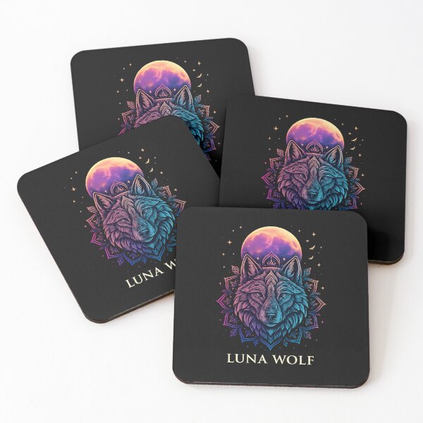 Item preview, Luna Wolf Boho Mandala – Mystical Moon Spirit Animal Art for Dreamers designed and sold by Furr-n-Purr.